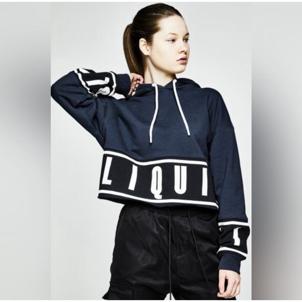 Team Liquid Heritage Hoodie Womens XL Cropped Blue